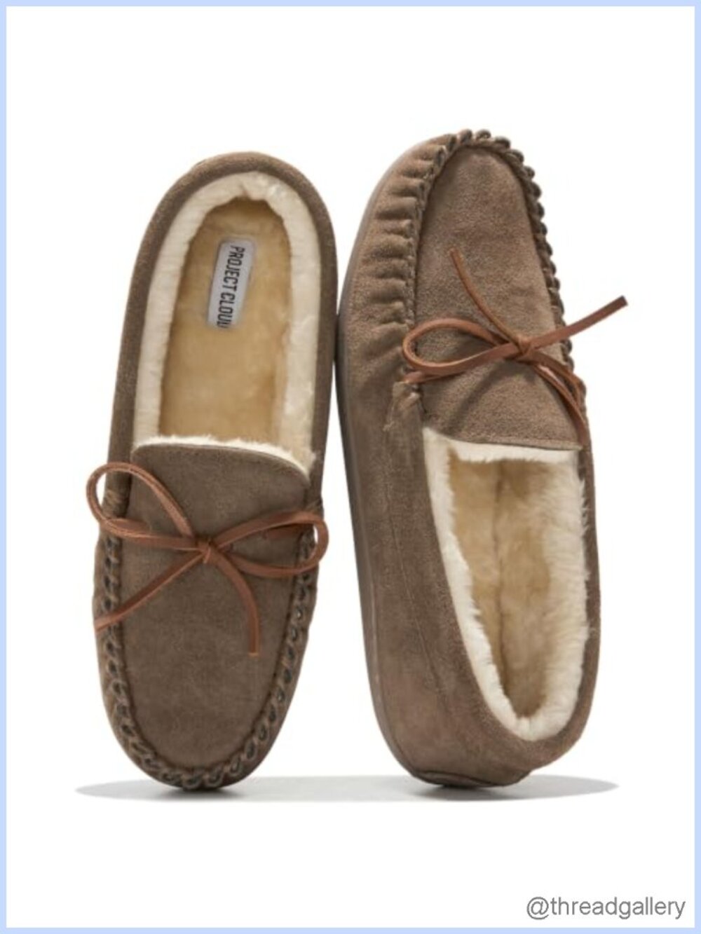 100% Genuine Leather Mocc Loafers with Soft Fur Lining & Memory Foam